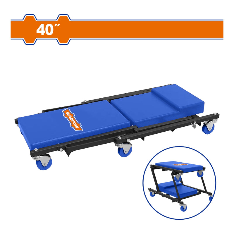 Cama para mecánico 40". 950x450x100mm. 8.5kg. Camilla