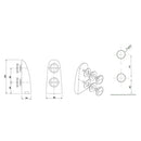 Pivote inferior de puerta. Satinado. Compatible con cierrapuertas carbone o dorma