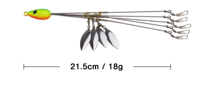 Señuelo paraguas 5 brazos  21.5cm