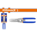 Tijera de Hojalateria 8" Grosor máx de corte: Acero al carbono ≤ 0.8mm Hojalatero