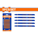 Hojas para sierra basico para metal. 110mm. 21(TPI) HSS. Dientes fresados y ondulados. 5 piezas.