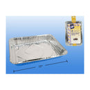 Moldes para pasteles de papel de aluminio oblongos de 2 piezas, 12-3 / 4 "x8-7 / 8" x1-1 / 4 "