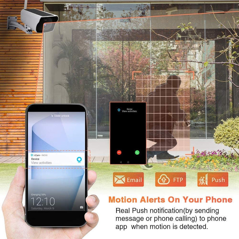 Cámara de seguridad con carga de Panel Solar, con Wifi 1080 HD y audio.
