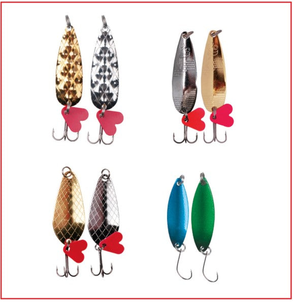 Kit Señuelos spoon metal tipo cuchara