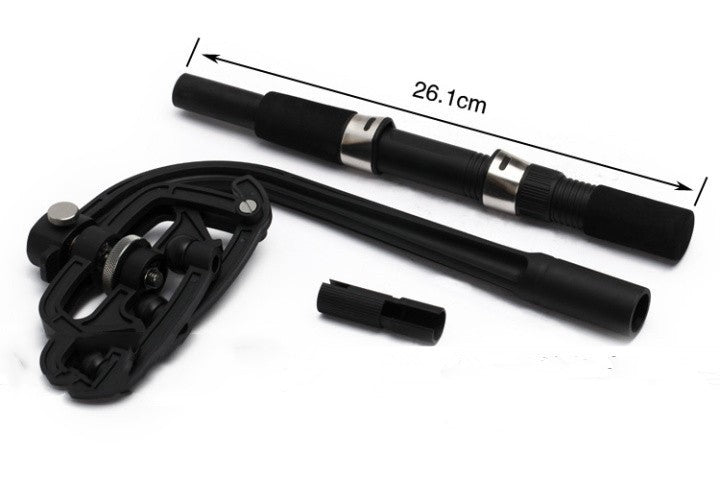 Caña giratoria para carga de linea de pesca