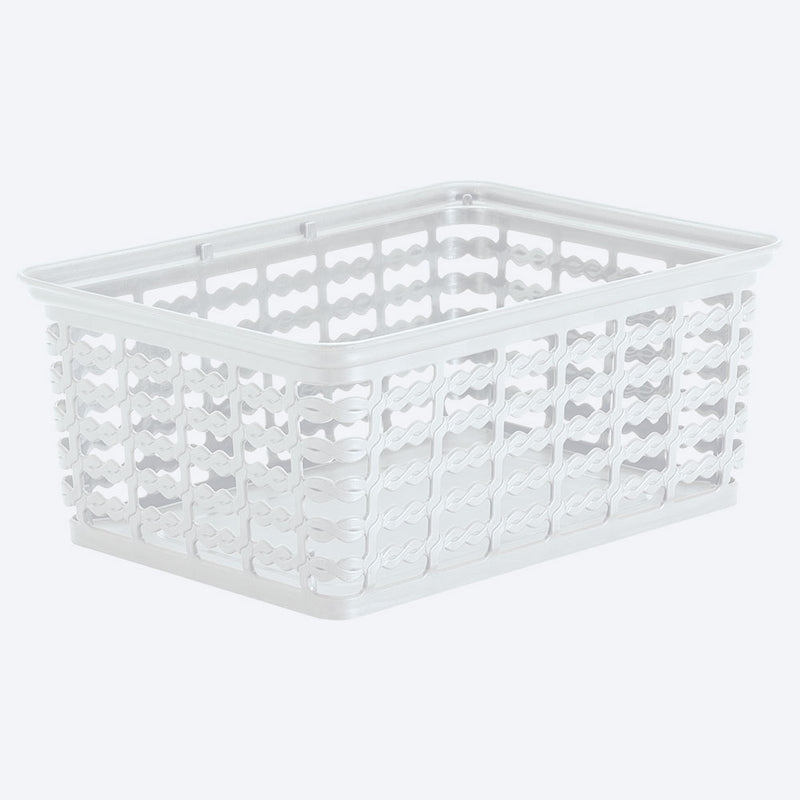 Canasta multiusos deco, 4l, color blanco