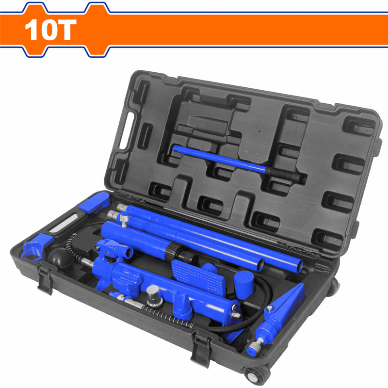 Gato chapisteria Porto power Kit de Reparación de carroceria Hidráulico para autos 10T. Gato Hidráulico saca golpes reparador de carroceria chapistero