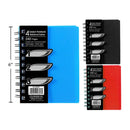 4.5 "x 5.75" 240-p Cuaderno de 4 sujetos,  (1pza) (Viene en colores variados al azar)