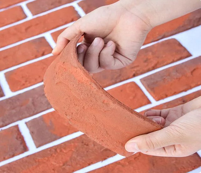 Piedra Flexible Ladrillo claro panel 240 X 60 mm (2.5 - 3.3mm) 350 Pc/ box (5.04 m2)