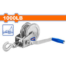 Winche manual de 1000 Lbs. 4.8mm x 8m. Mango antideslizante. Zincado. Ideal para remolcar. Tecle cabrestante winche tirador