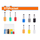 Conectores Tubulares para Crimpado 575 pzas surtidas.