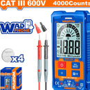 Multímetro Digital 2000 dígitos. CATIII 600V. Función inteligente. Rango automático.