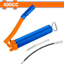 Pistola de Engrase 400cc  Presión:4500-7000 psi. Incluye: 1 manguera y 1 pico metálico.