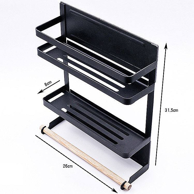 Repisa organizadora desmontable magnética del hogar. Color Blanco.