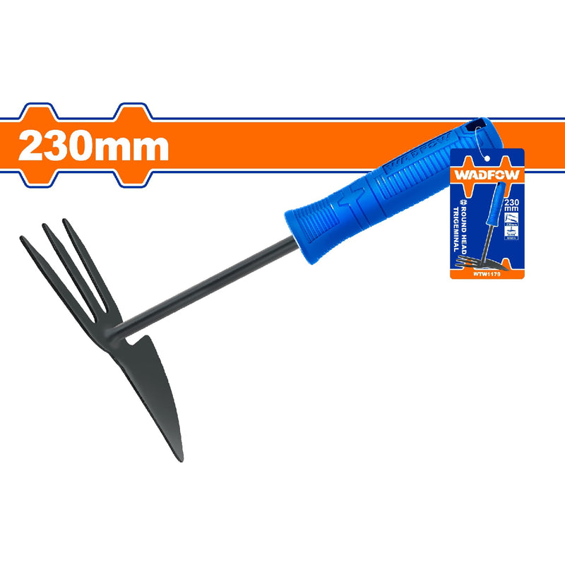 Rastrillo de jardinería 230mm. Diseño único. Mango cómodo.