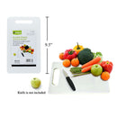 Tabla de picar cortar para cocina de PE Luciano, 24x14x0,4cm, film retráctil con inserto