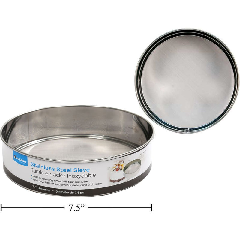 Tamiz Luciano 7.5 "Dia. S / S, malla fina