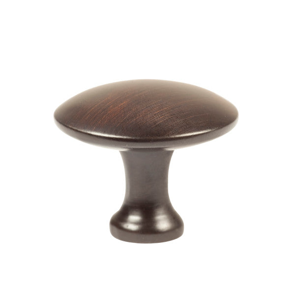 Manigueta tirador redondo de 1-1/4" de bronce para gabinetes