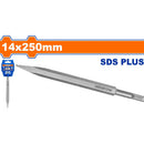 Cincel SDS Plus de punta 14x250mm. Cromo-Vanadio. Superficie arenada.