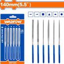 Limas delgadas 5.5" plana, redonda,media caña,cuadrada,triangular y cónica. Set 6 pzs.