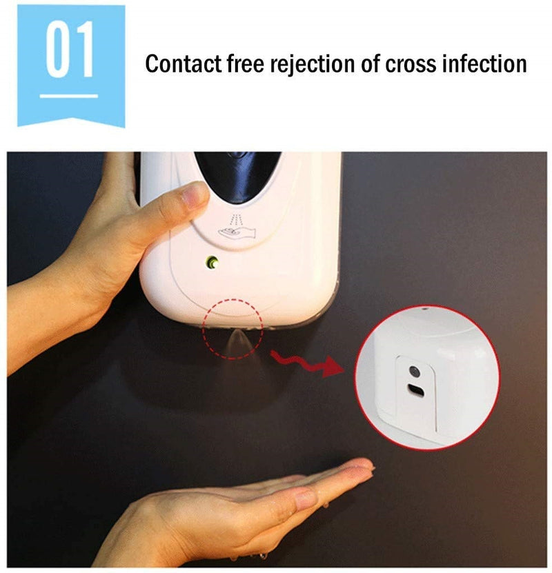 Dispensador Automático spray para Alcohol liquido (Para instalación a pared)