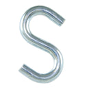 (6 Unidades) Ganchos S abiertos galvanizados de 1"