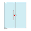 cerradura cuadrada brillante