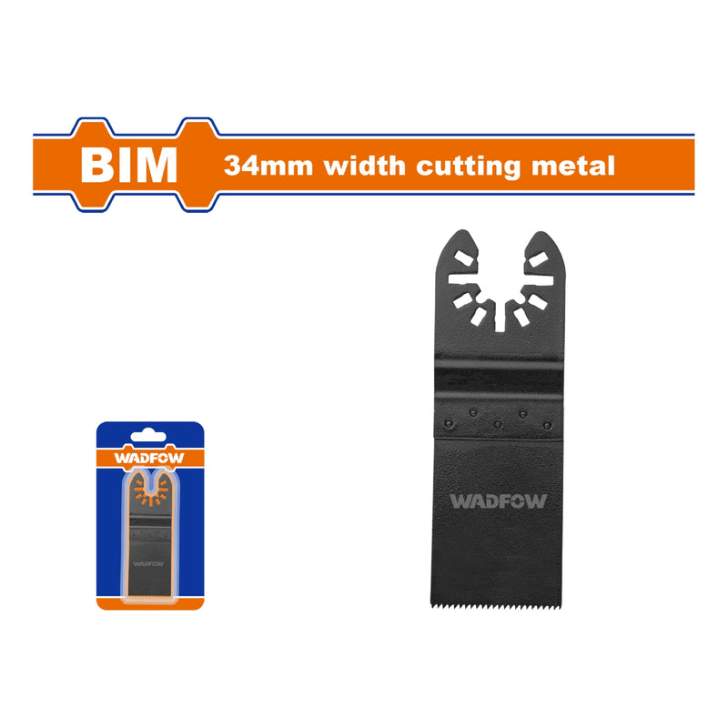 Cuchilla para Sierra Oscilante de Bi-Metal. 34x40mm. Corte en Metal. Dientes fresados y Ondulados.