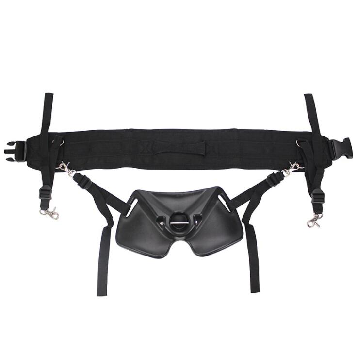 Cinturón arnés soporte de caña pesca NEGRO