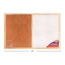 Pizarra blanca / corcho de 18 x 12 "