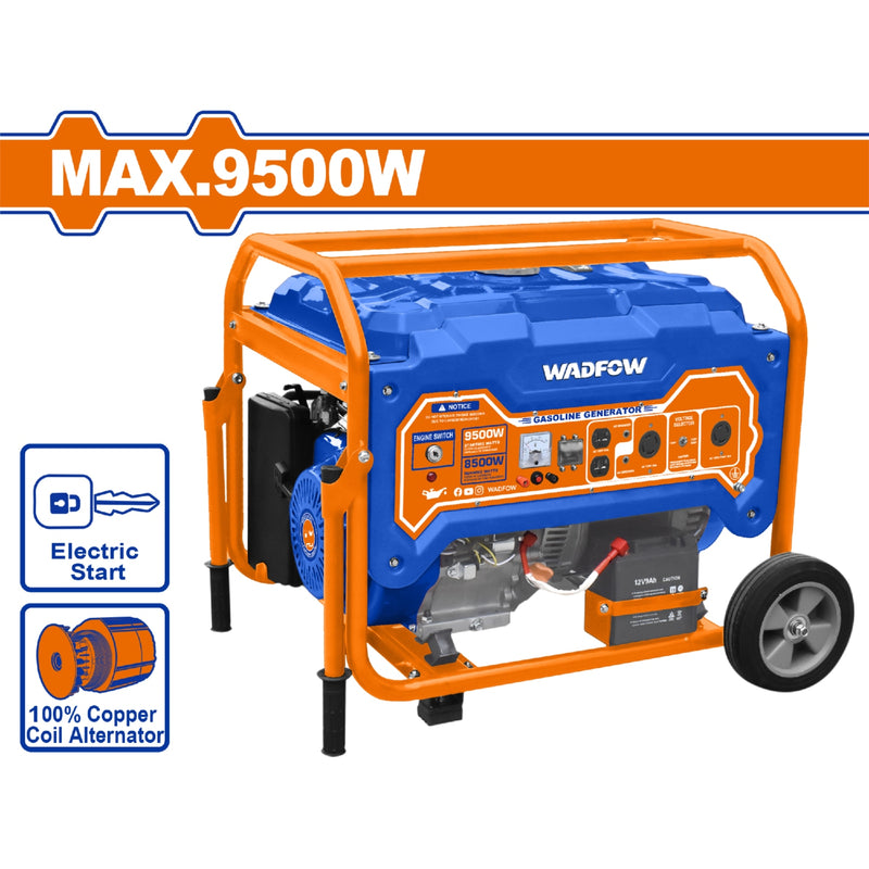 Generador a Gasolina 9500W 110-120V Frec. nominal: 60Hz. Veloc. 3600rpm Motor: 4 tiempos