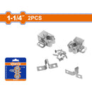 Pestillos con Placas y Tornillos para muebles 1-1/4". Espesor: 0.6mm. Galvanizado. 2 piezas para muebles madera