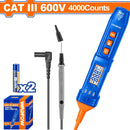 Multímetro Digital. CATIII 600V. 4000 Dígitos. Función inteligente. Medición secuencia de fases.