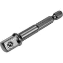 Adaptador Socket vástago hexagonal extensión 3/8" 65 mm largo