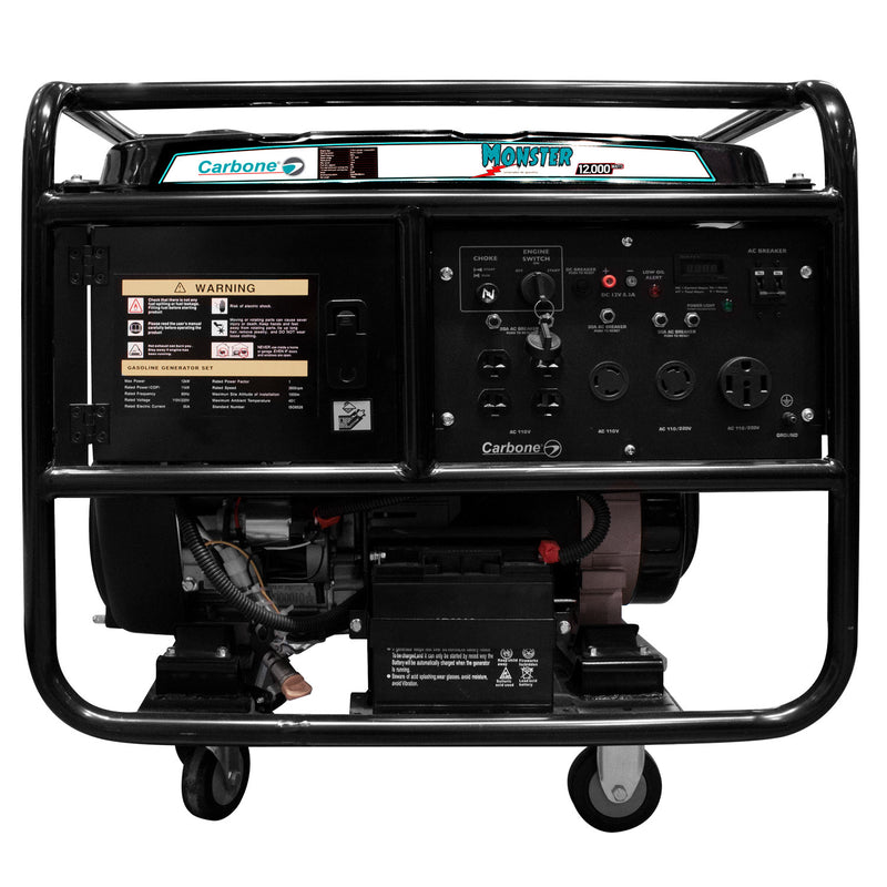 Generador electrico 12,000 watt gasolina 22hp, 11,000 watt reales 110/220V 60Htz. Encendido elec.