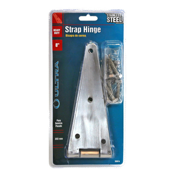 Bisagra de correa de acero inoxidable heavy duty de 8"