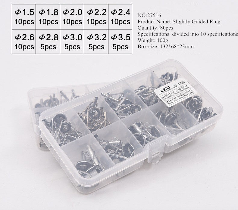 Anillos guía repuesto caña de pescar 80 Pzas.