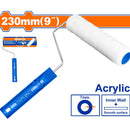 Rodillo para pintar 9" Paredes internas. Altura de la fibra:7mm. Acrílico.