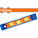 Mini Nivel de Burbuja de 225mm. 3 cápsulas de burbuja. Magnético. Plástico.