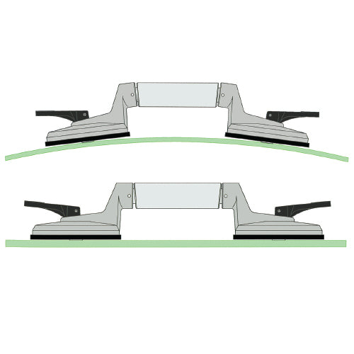 Ventosa para vidrios curvos y parabrisas de vehículos