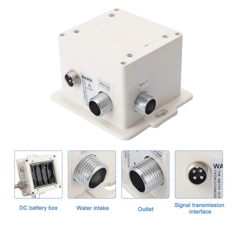 Grifo automatico con sensor para lavamanos. Funciona a Baterias dc 6v o 110V plug. Para agua fria