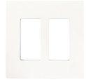 Tapa Plastica para Interruptor Doble Linea Decorativa. Incluye Tornillos Metalicos. Sin hoyos.