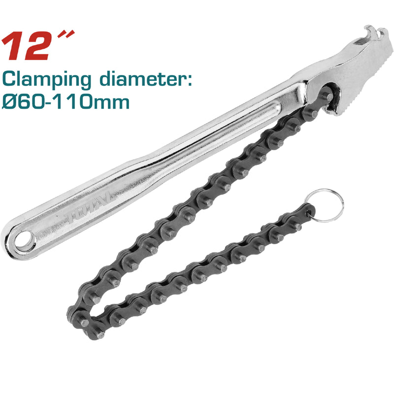 Llave de Cadena para tubos 12"(420 mm). Sujeción (60-130mm)