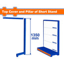 Exhibidor ferretero Wadfow. Sin repisas. Acero. Espesor: 0.6mm y 1.2mm. Alto: 1350mm.