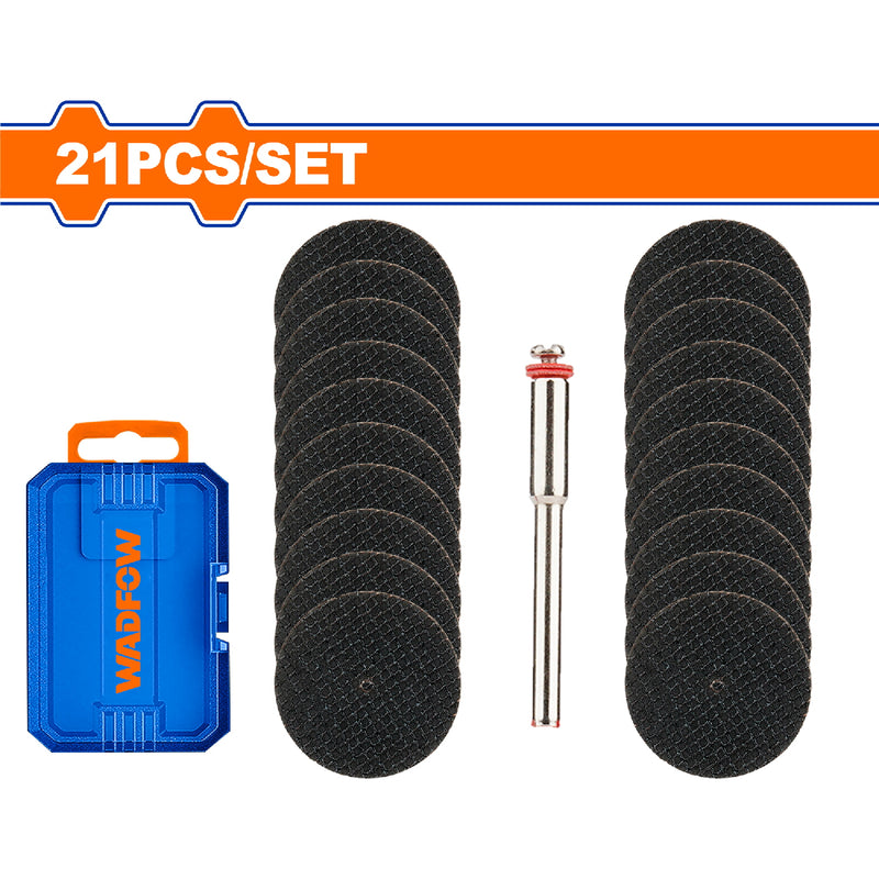 Accesorios para mini mototool 21 piezas (ruedas de corte y un mandril)