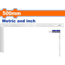 Escuadra en forma de L de Acero Inoxidable  20"  Angulo 90º  Mide metros y pulgadas