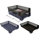 (1 pz) Bandeja de escritorio de 12,75 x 10 x 2,75 ", organizador apilable.