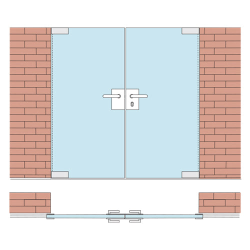 Cerradura cuadrada alta calidad, manija, pistillo a 45, seguro 5 llaves Inox 304 Satin Vid.10-12mm