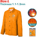 Chaqueta de soldador resistente a las llamas. Talla L. 1.0-1.2mm.
