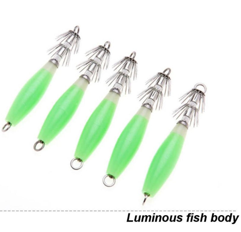 Señuelo luminoso multipuntas 10cm 5 Uds.